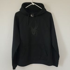 SPYDER 🕷🕸 Men's Black Hooded Pullover Sweatshirt
